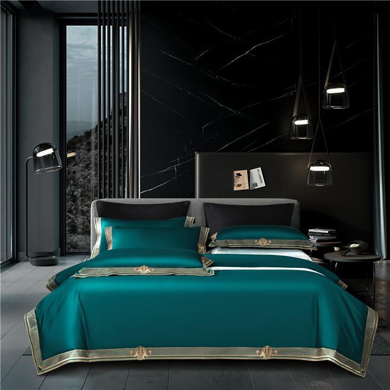 Luxury Embroidered Egyptian Cotton Bedding Set - Luxicro