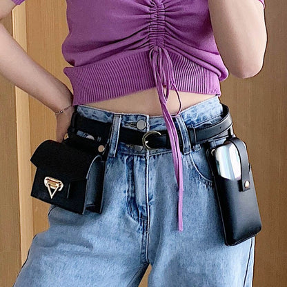 Compact Genuine Leather Cross Body Purse