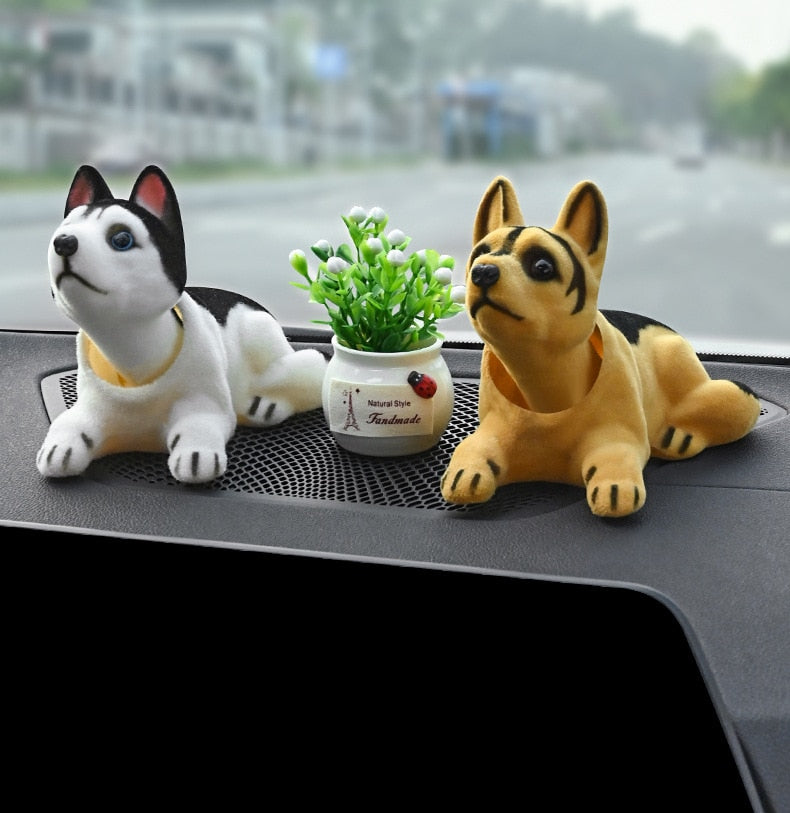 Fun Car Dog Bobble Head Decoration
