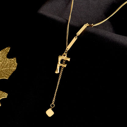 Custom Monogrammed Pendant Necklace