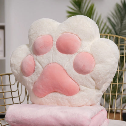 Soft Plush Bear Claw Hand Warmer Pillow