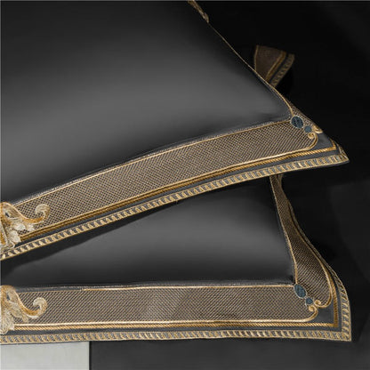 Luxury Embroidered Egyptian Cotton Bedding Set