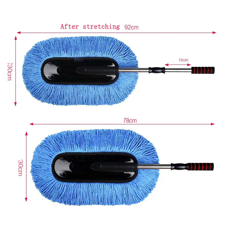 Premium Car Detailing Retractable Wax Brush Kit