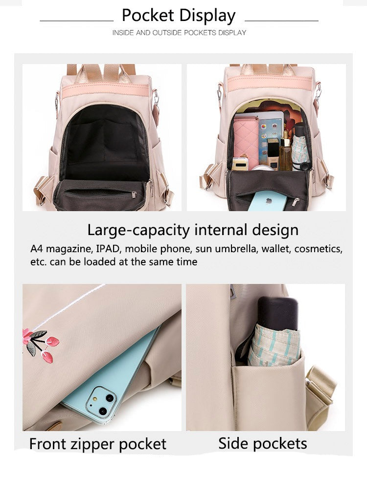 Secure Big Oxford Travel Backpack