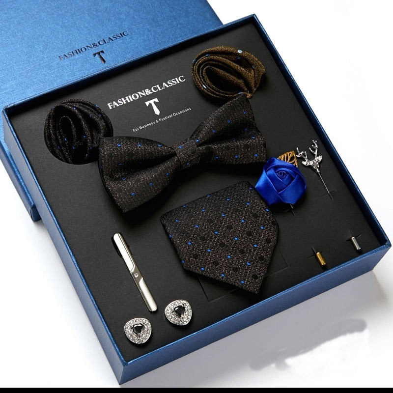 Luxury Silk Necktie Gift Box Set