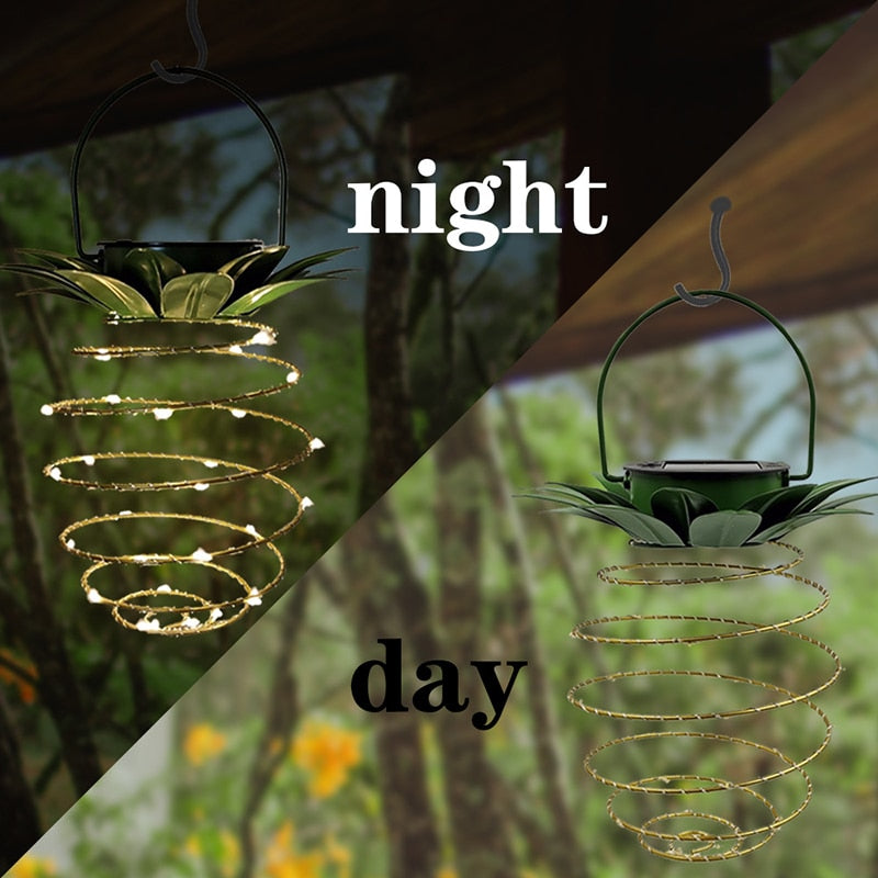 Outdoor Pineapple Powered Garden Light