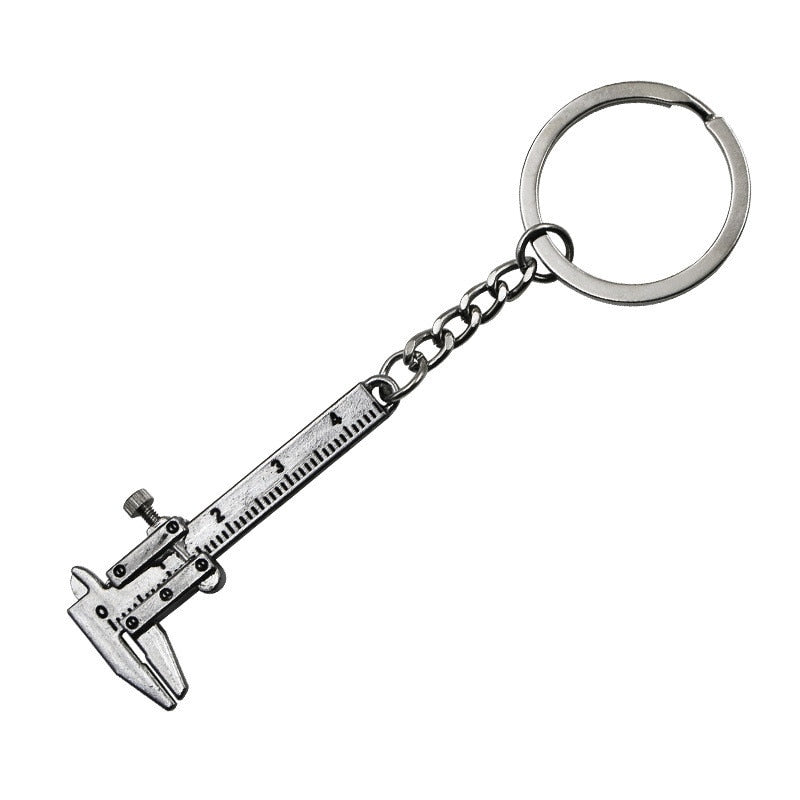 Compact Small Stainless Steel Keychain Ruler - Luxicro