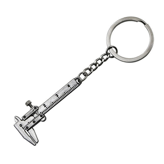 Compact Small Stainless Steel Keychain Ruler - Luxicro