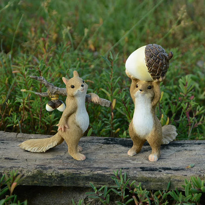 Adorable Squirrel Figurine with Heart