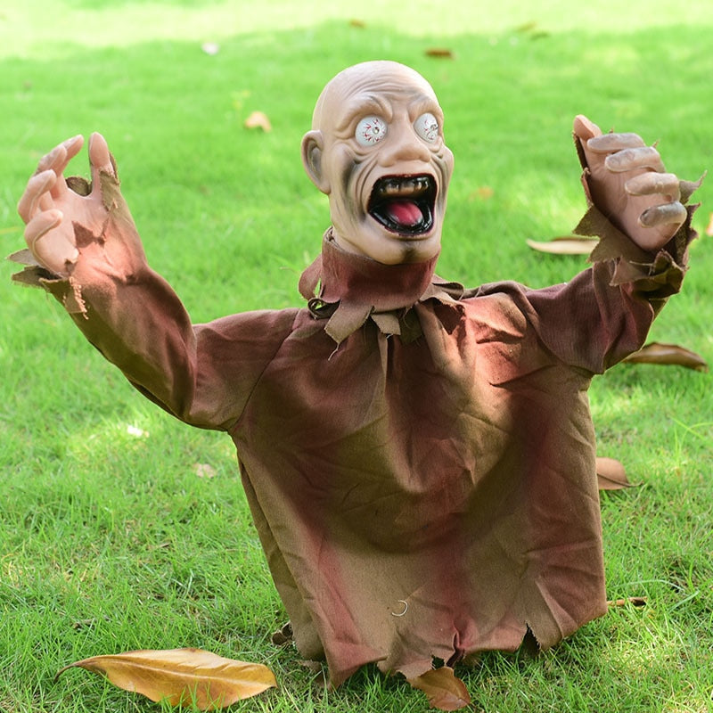 Scary Animated Zombie Lawn Halloween Decoration