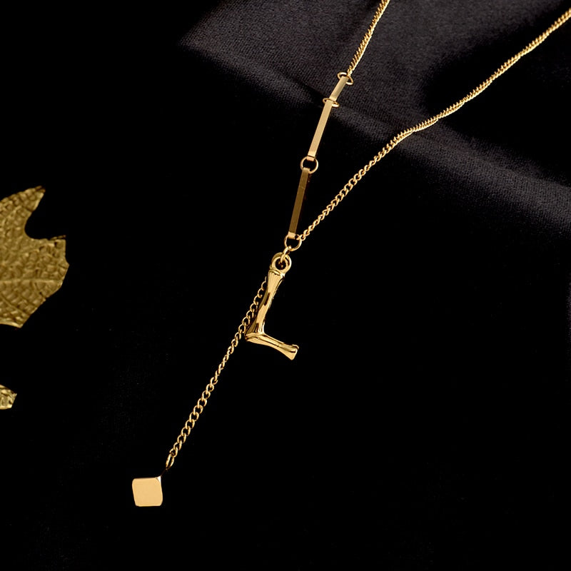 Custom Initial Pendant Necklace