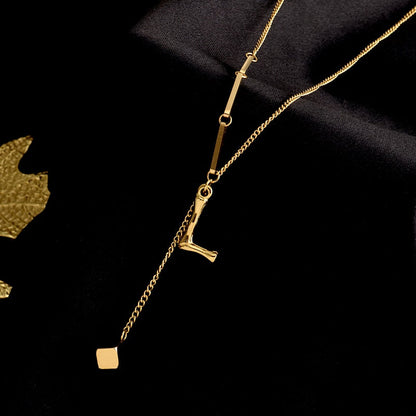Custom Monogrammed Pendant Necklace