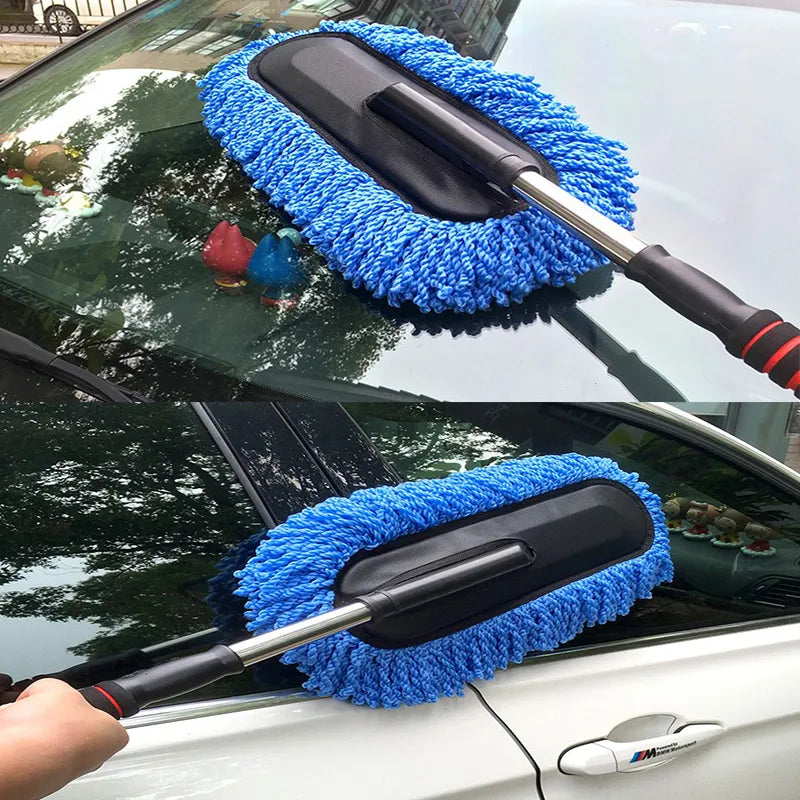 Premium Car Detailing Retractable Wax Brush Kit