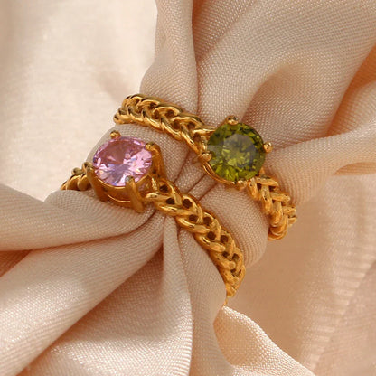 Luxury Diamond Braided Wedding Ring