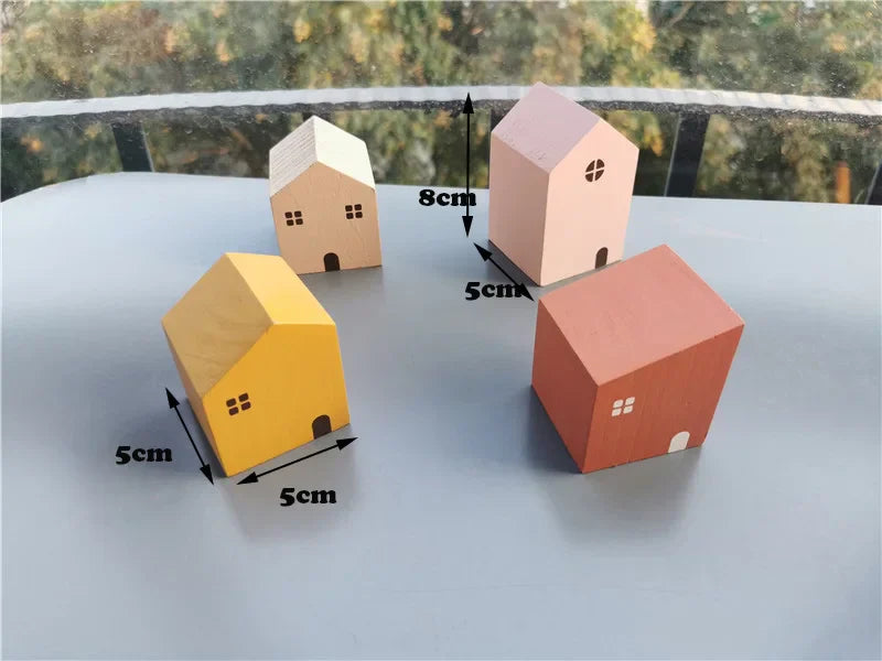 Colorful Wood Stacking Blocks Toy Set for Kids