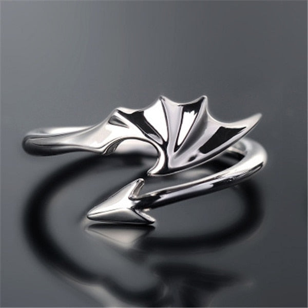 Fashionable Dragon Pattern Adjustable Band Ring