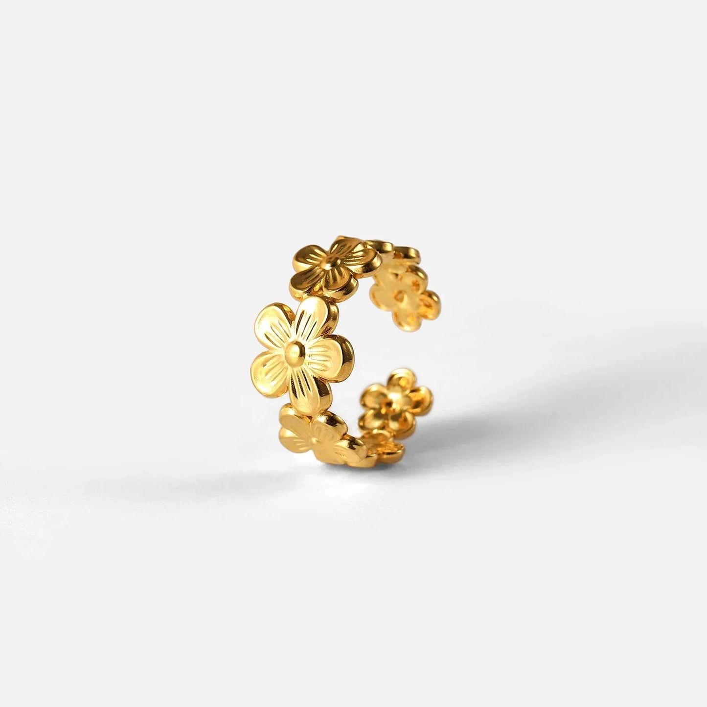 Dainty Floral Engagement Ring