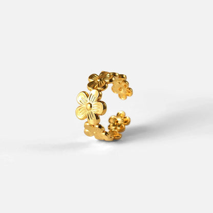 Dainty Floral Engagement Ring