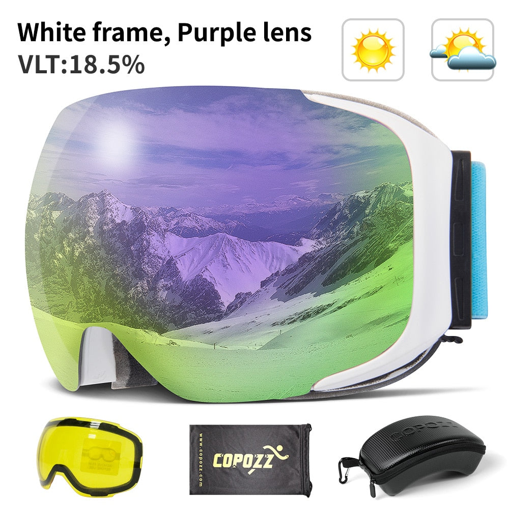 Anti Fog Snowboard Skiing Goggles Clear Lens