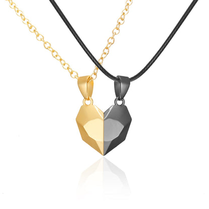Lovely Couple Heart Pendant Necklace Set