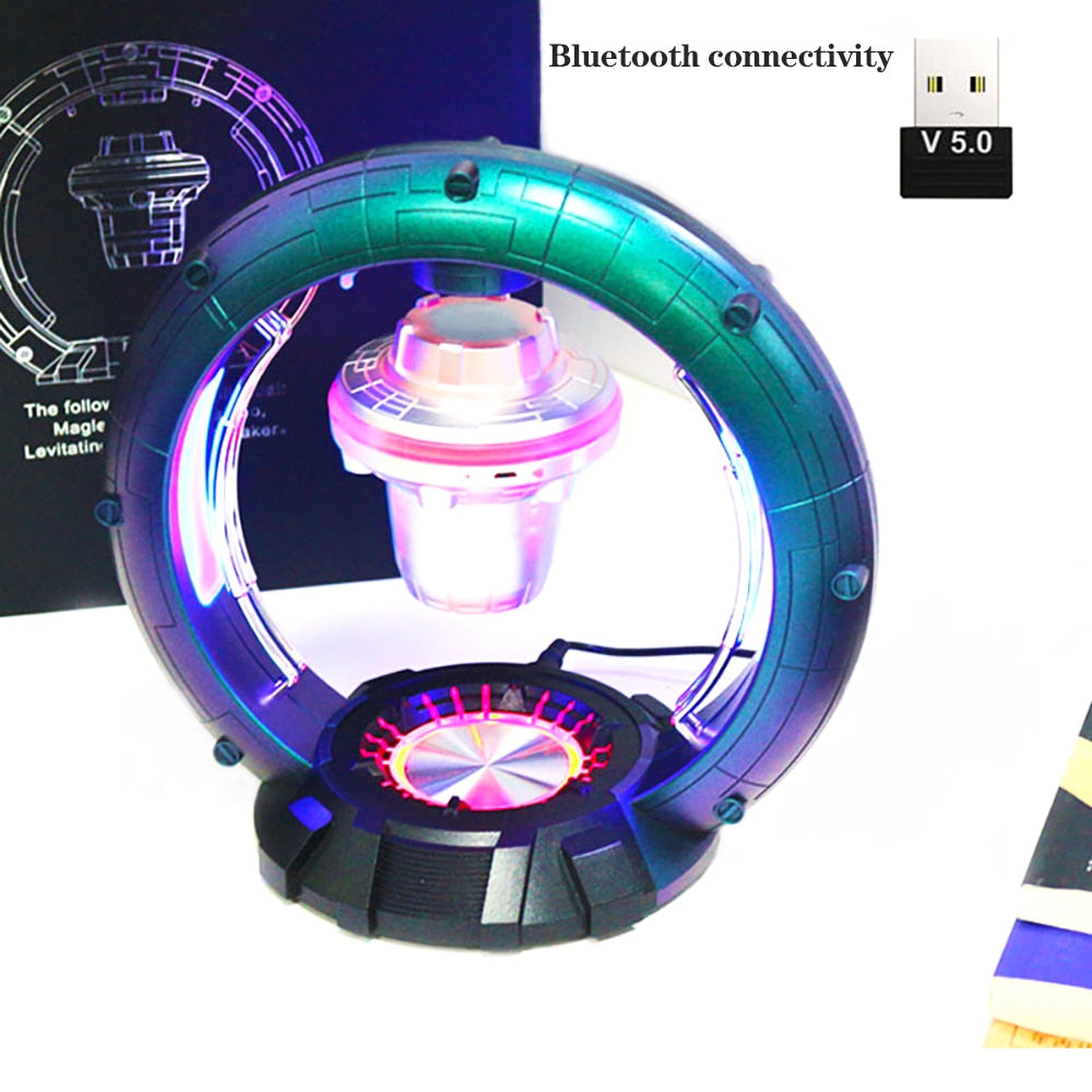 Floating LED Space Lamp Speaker System