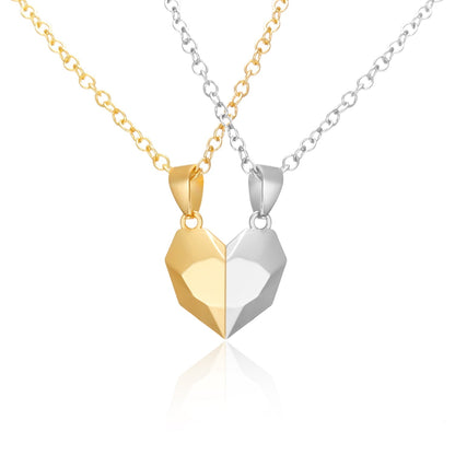 Lovely Couple Heart Pendant Necklace Set