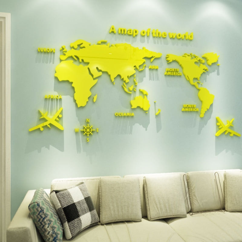 Big World Wall Map Sticker
