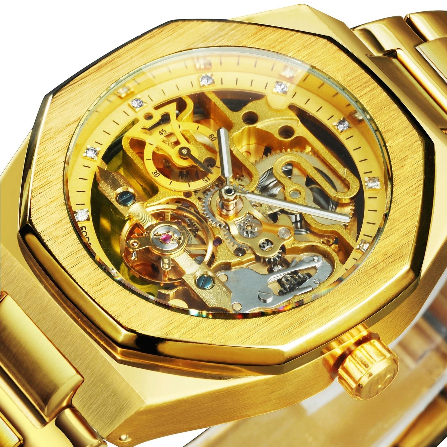 Trendy Skull Self-Winding Mens Watch