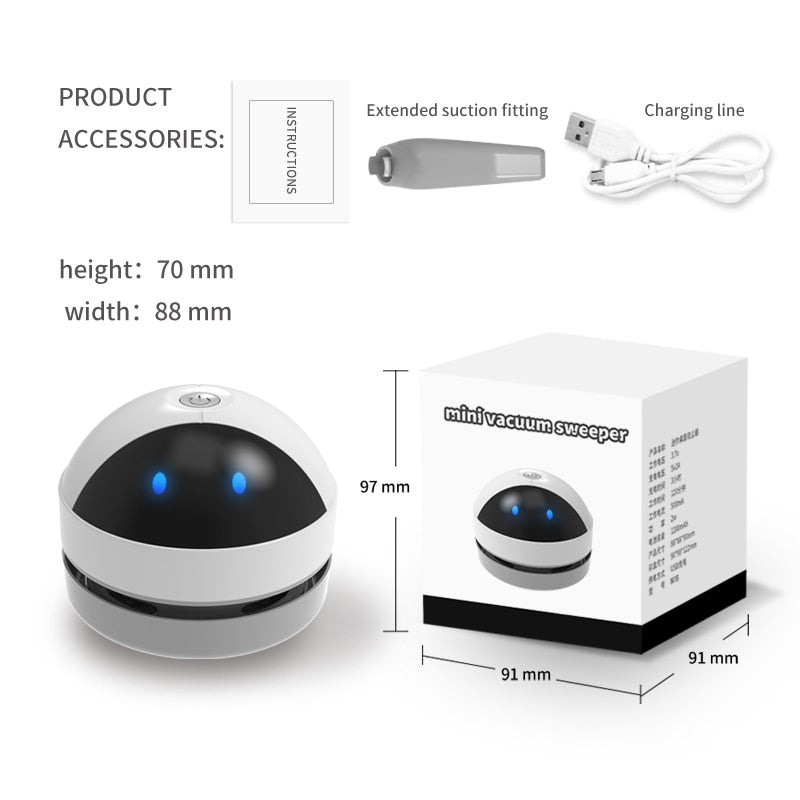 Compact Cordless Mini Vacuum Cleaner