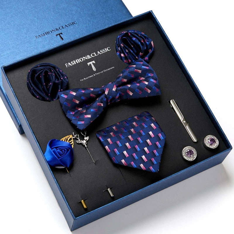 Luxury Silk Necktie Gift Box Set