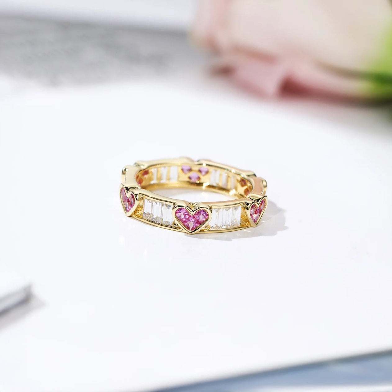 Lovely Heart Cut Diamond Engagement Ring