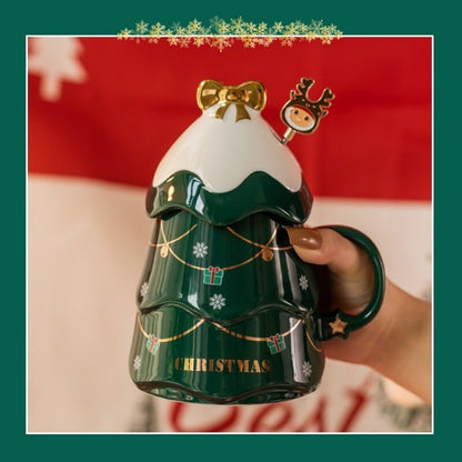 Colorful 3D Christmas Tree Coffee Mug