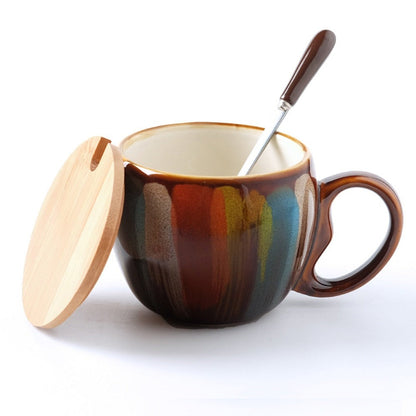 Colorful Hand Painted Coffee Mug