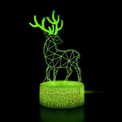 Vibrant 3D LED Bedside Table Lamp