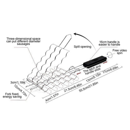 Simple Outdoor Grill Sausage Holder