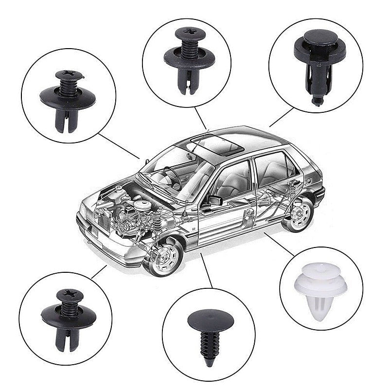 Auto Body Repair Clip Set 100PCS Fastener Rivets
