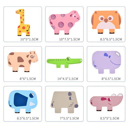 Fun Animal Wooden Balance Toy