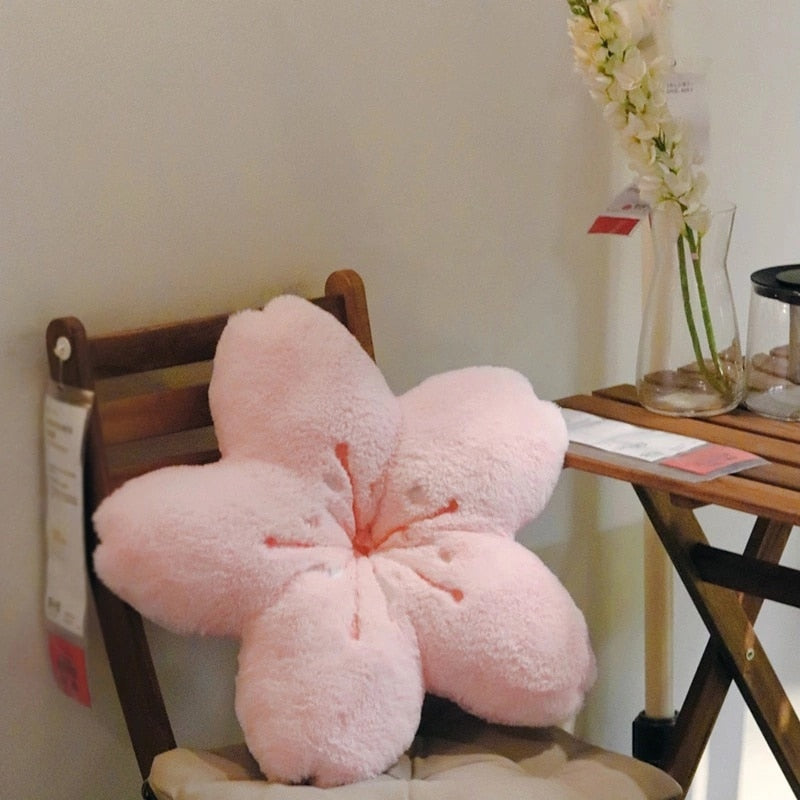 Colorful Rose Pattern Seat Cushion Pillow