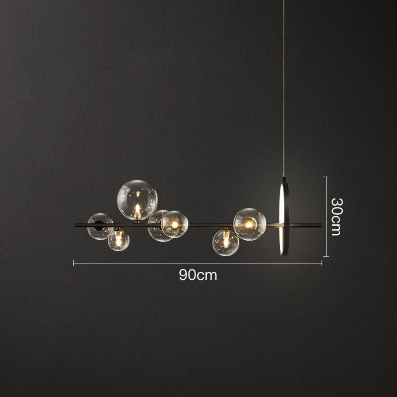 Modern Scandinavian Glass Drop Pendant Light