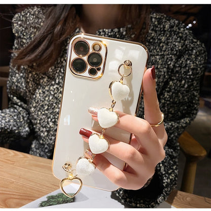 Metallic Heart iPhone Phone Cover