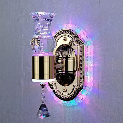 Elegant Glass Floral Dimmable Wall Lamp