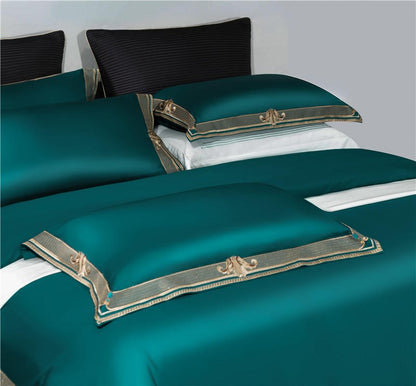 Luxury Embroidered Egyptian Cotton Bedding Set