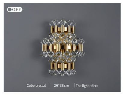 Beautiful Sparkling Crystal Wall Lamp