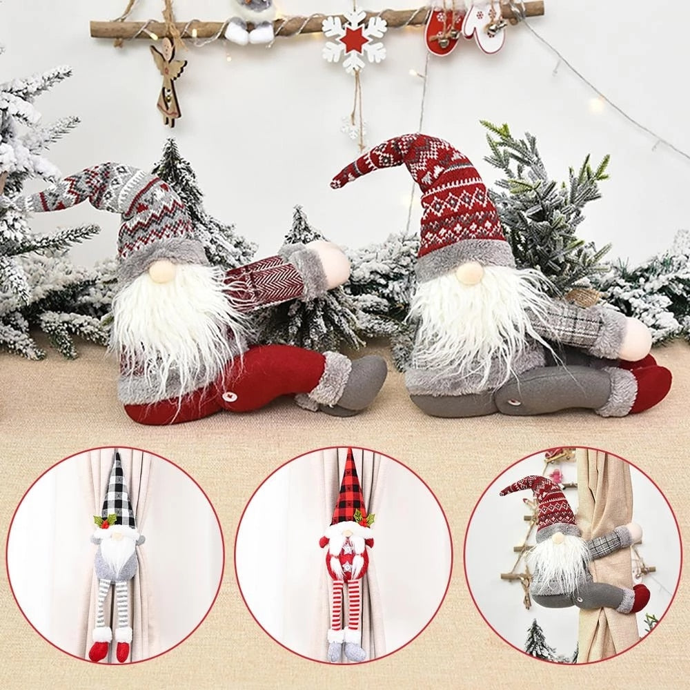Festive Holiday Tree Window Curtain Hooks