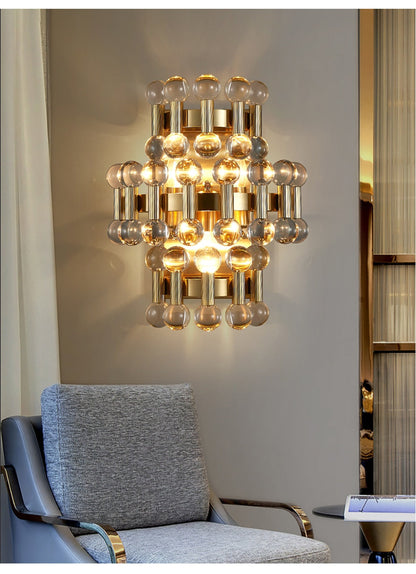Beautiful Sparkling Crystal Wall Lamp