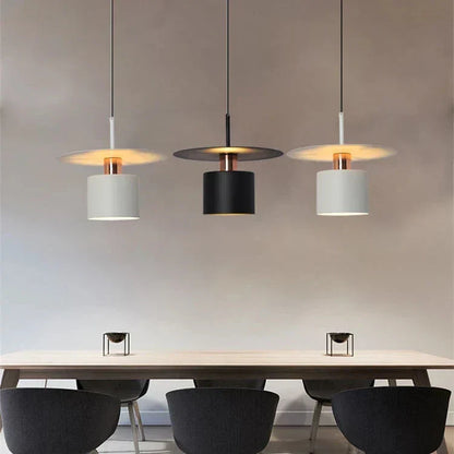 Modern Pendant Light with Slim Design and Warm Glow