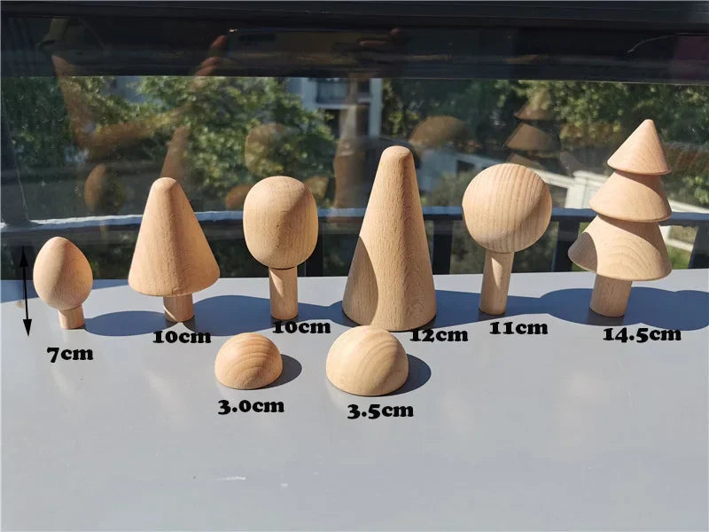 Colorful Wood Stacking Blocks Toy Set for Kids