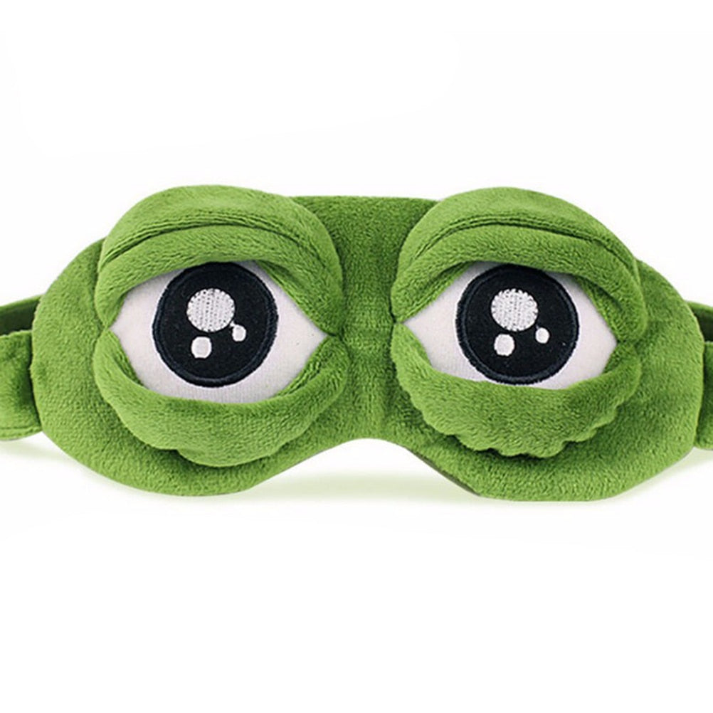 Soft Sleep Mask with Fun Frog Pattern - Luxicro