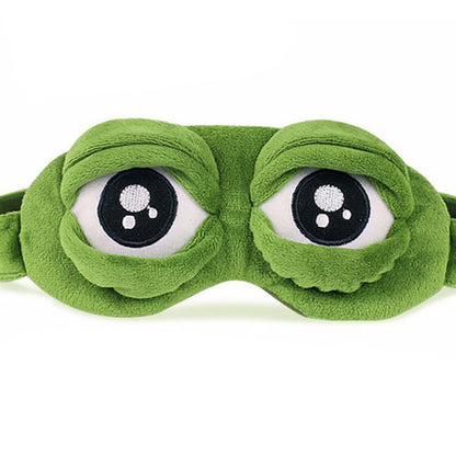 Soft Sleep Mask with Fun Frog Pattern - Luxicro