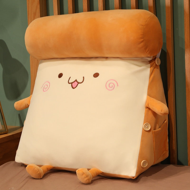 Cozy Delicious Toast Print Throw Pillow